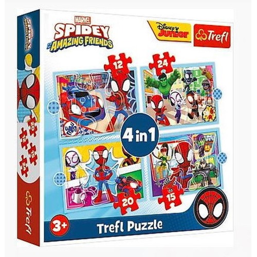 Puzzle 4w1 Ekipa Spidaya Spiderman