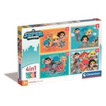 Puzzle 4w1 super color DC Super friends 21520