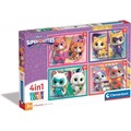 Puzzle 4w1 Super Kolor SuperKitties