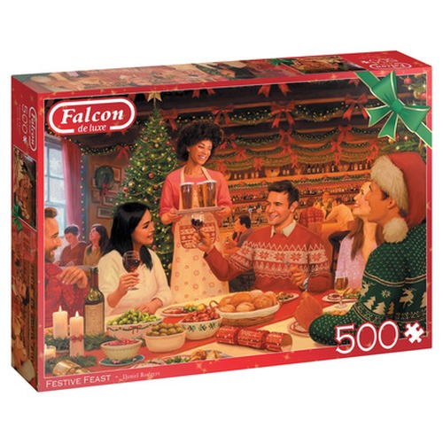 Puzzle 500 el. FALCON CHRISTMAS Świąteczny posiłek