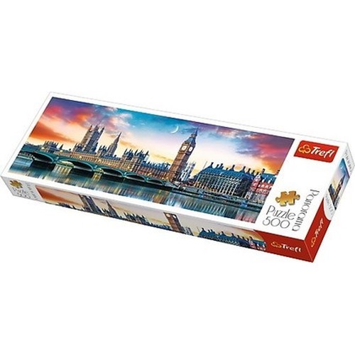 Puzzle 500 elementów Panorama - Big Ben i Pałac Westminsterski