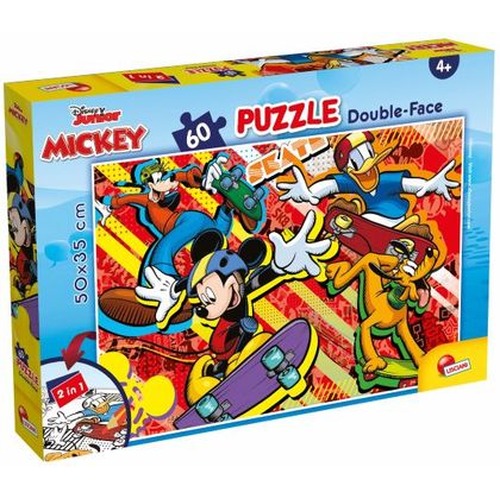 Puzzle 60 plus double-face Myszka Miki 304-86535