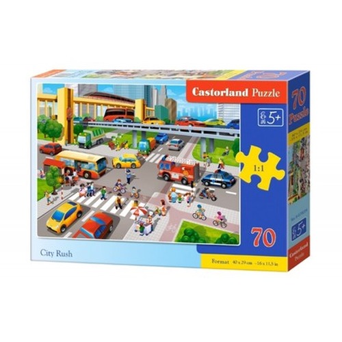 Puzzle 70 elementów - Miejski pośpiech
