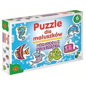 Puzzle dla maluszków - Podwodne zwierzątka