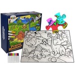 Puzzle do kolorowania dinozaury 24el