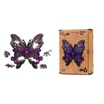 Puzzle drewniane eko 50 Kolorowy motyl A4