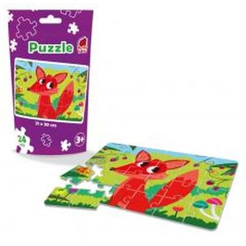 Puzzle edukacyjne - Lisek