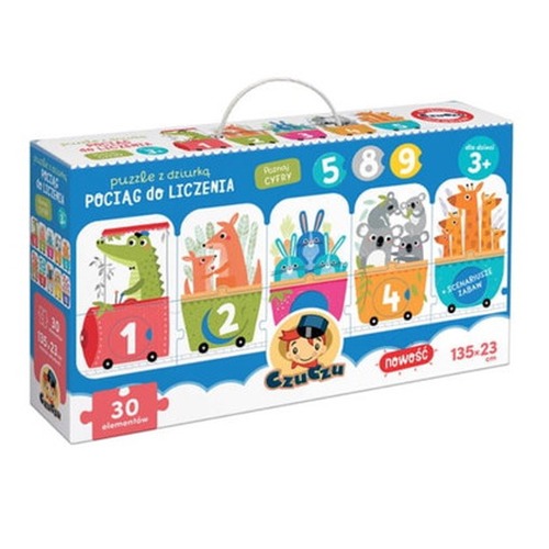 Puzzle z dziurka Pociąg do liczenia