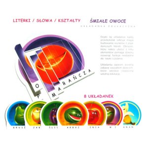 Śmiałe owoce - układanka edukacyjna